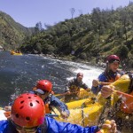 Paddle rafting at it's best on the steep creeks in California.