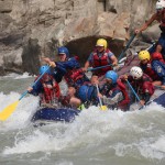 Steve tackling the big water on the Tamur River in Nepal