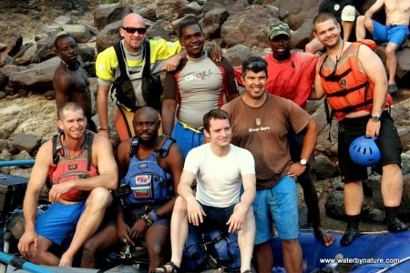 Jack Osbourne and Elijah Wood Rafting Group