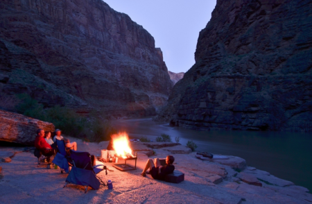 The stunning 'Ledges' Campsite in the Grand Canyon