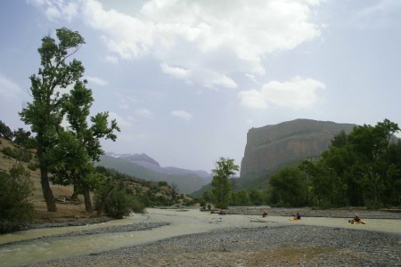 Stunning scenery on the Ahansel River, Morocco