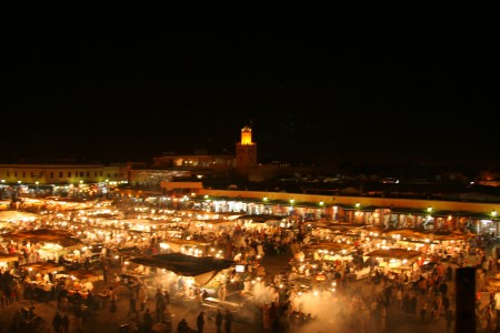 Djeema El Fna, The hub of Marrakech, Morocco