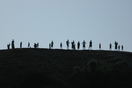 Hamer Tribe Watching Us Raft Past