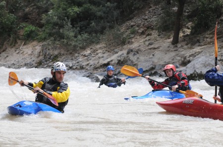 Javier and crew paddling Ahansel