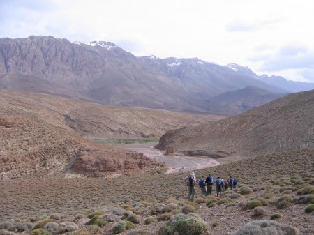 Trekking through the Atlas Mountains