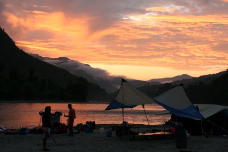 Camping on Nepali Rivers is stunning!