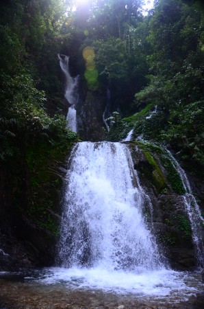 Stop on the way down the Karnali at stunning waterfalls