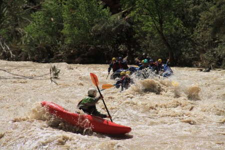Safety kayakers are an integral part of trip safety