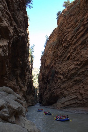 The stunning gorges of the Ahansel River in Morocco