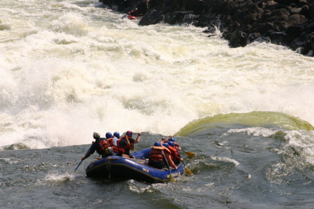 One of the world's most iconic rapids, Stairway to Heaven.