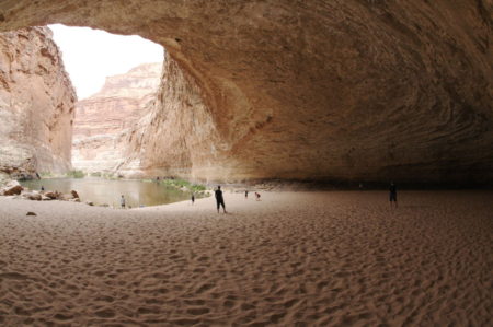 The spectacular Redwall Cavern on the Colorado River, Grand Canyon