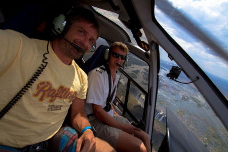 A pretty special flight over Victoria Falls on the way to your hotel.