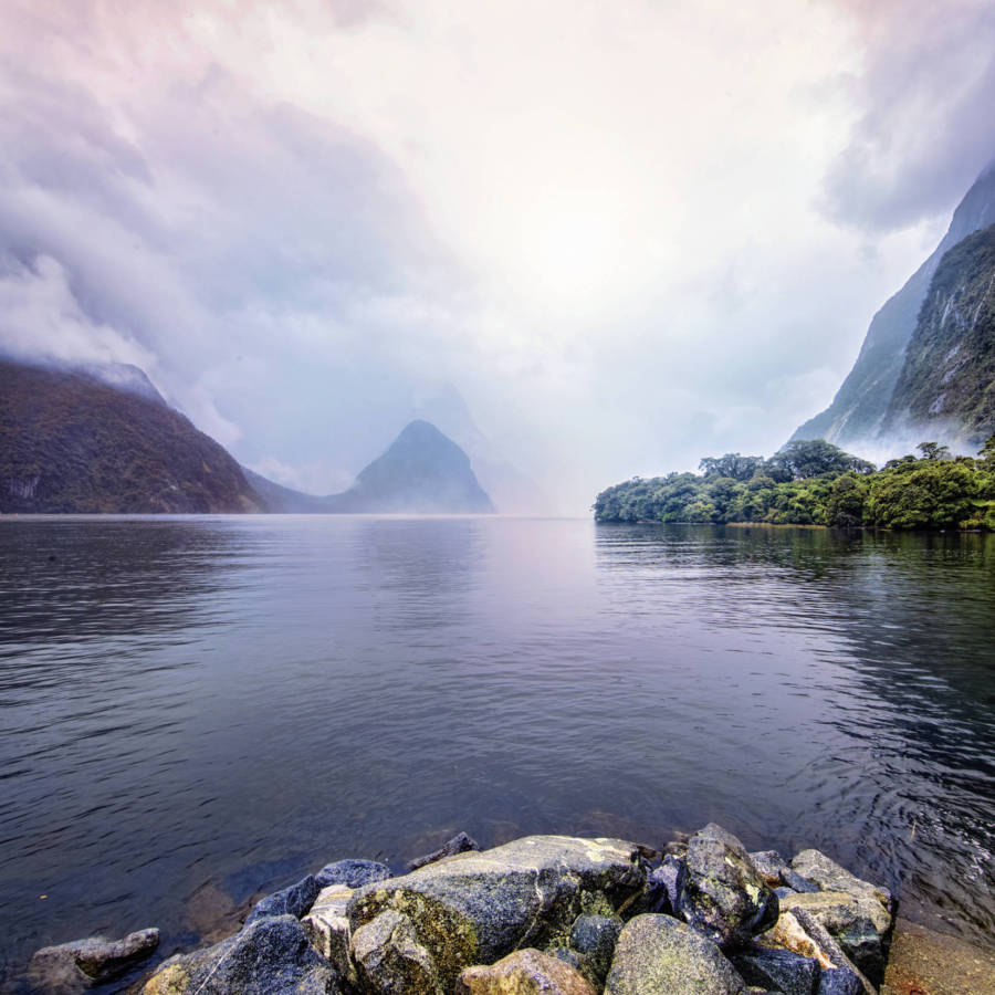 Image of Mitre Peak and Milford Sound