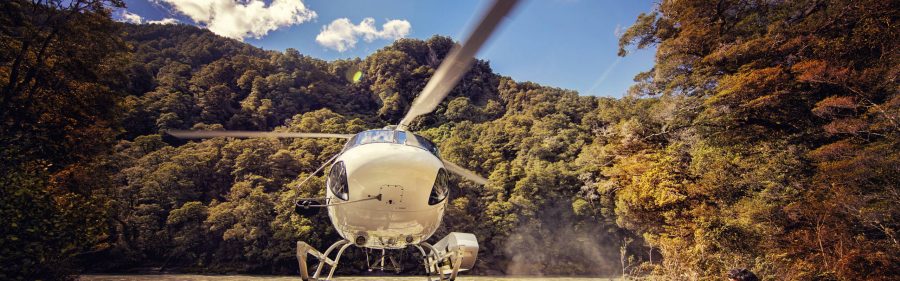 Image of helicopter landing